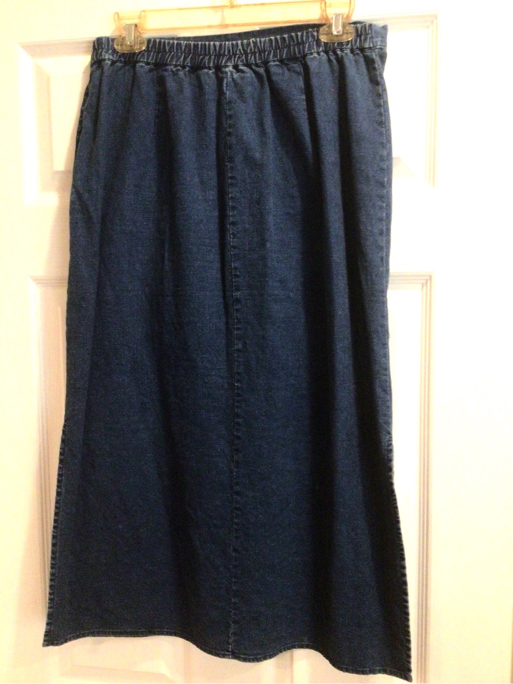 Vintage blue Jean pencil skirt.mid 90’s.